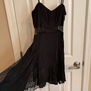 Lace classic black dress